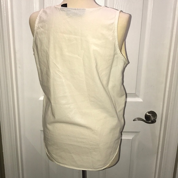 Pinot Noir beige blouse size Medium - Picture 3 of 6